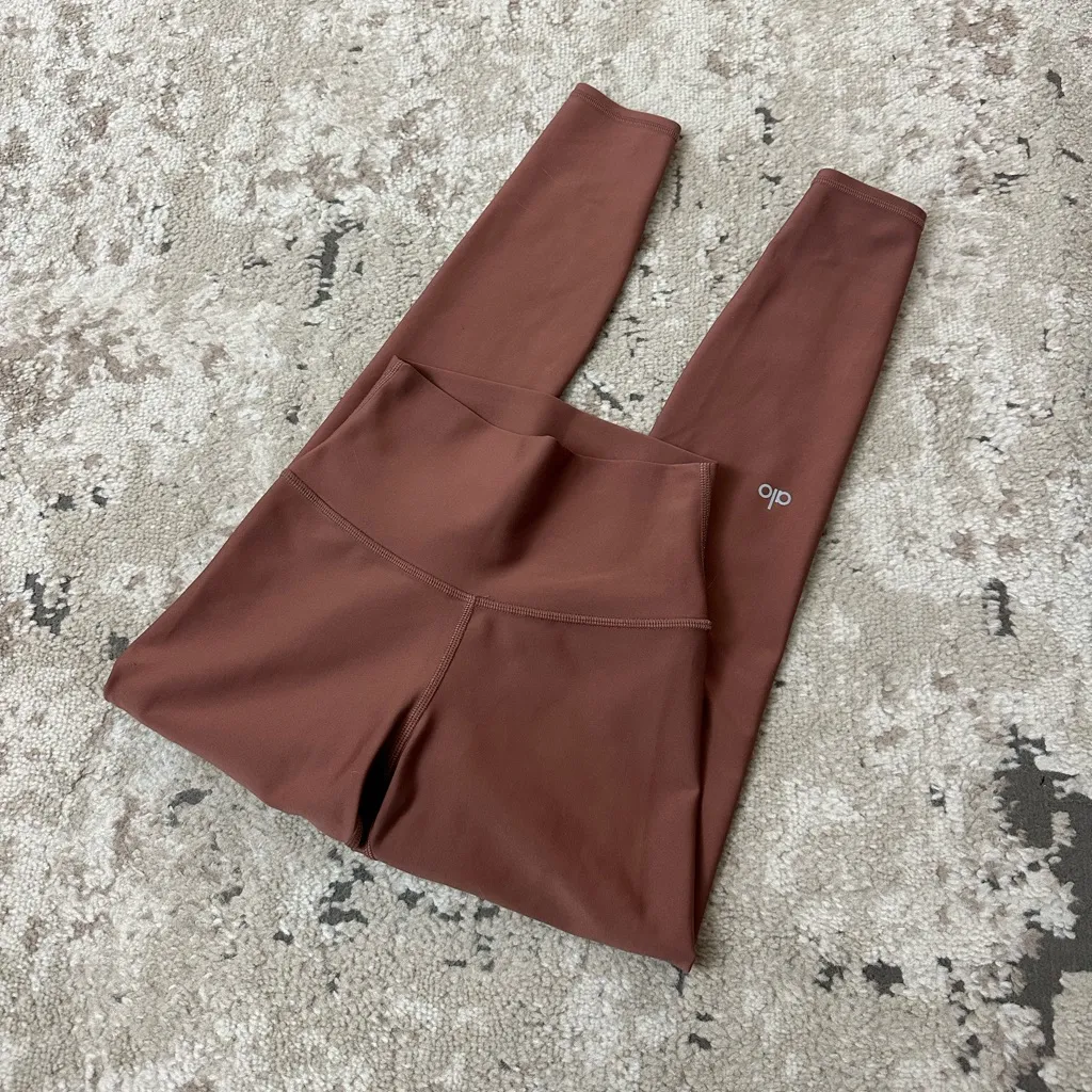 Alo Yoga High Waist 7/8 Airlift Leggings Size XXS - Chestnut - Image 2