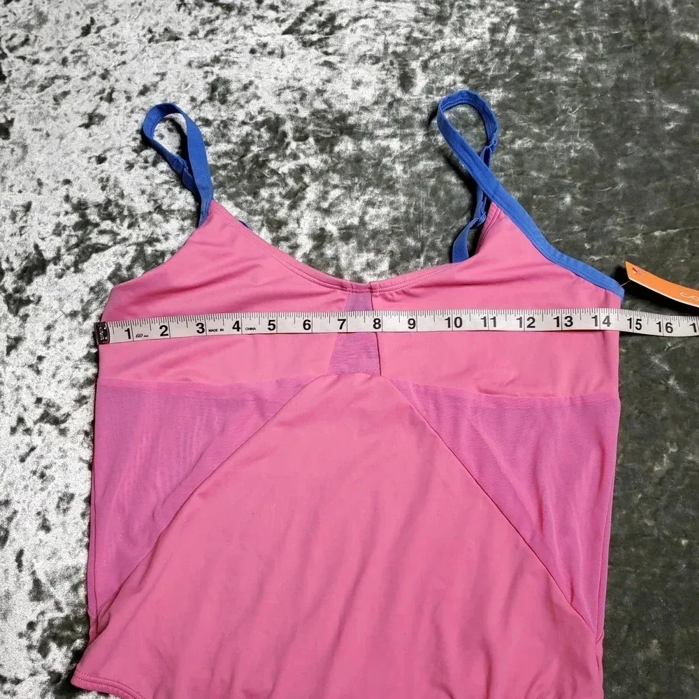 Colsie Pink Mesh Bodysuit Size M - Image 3