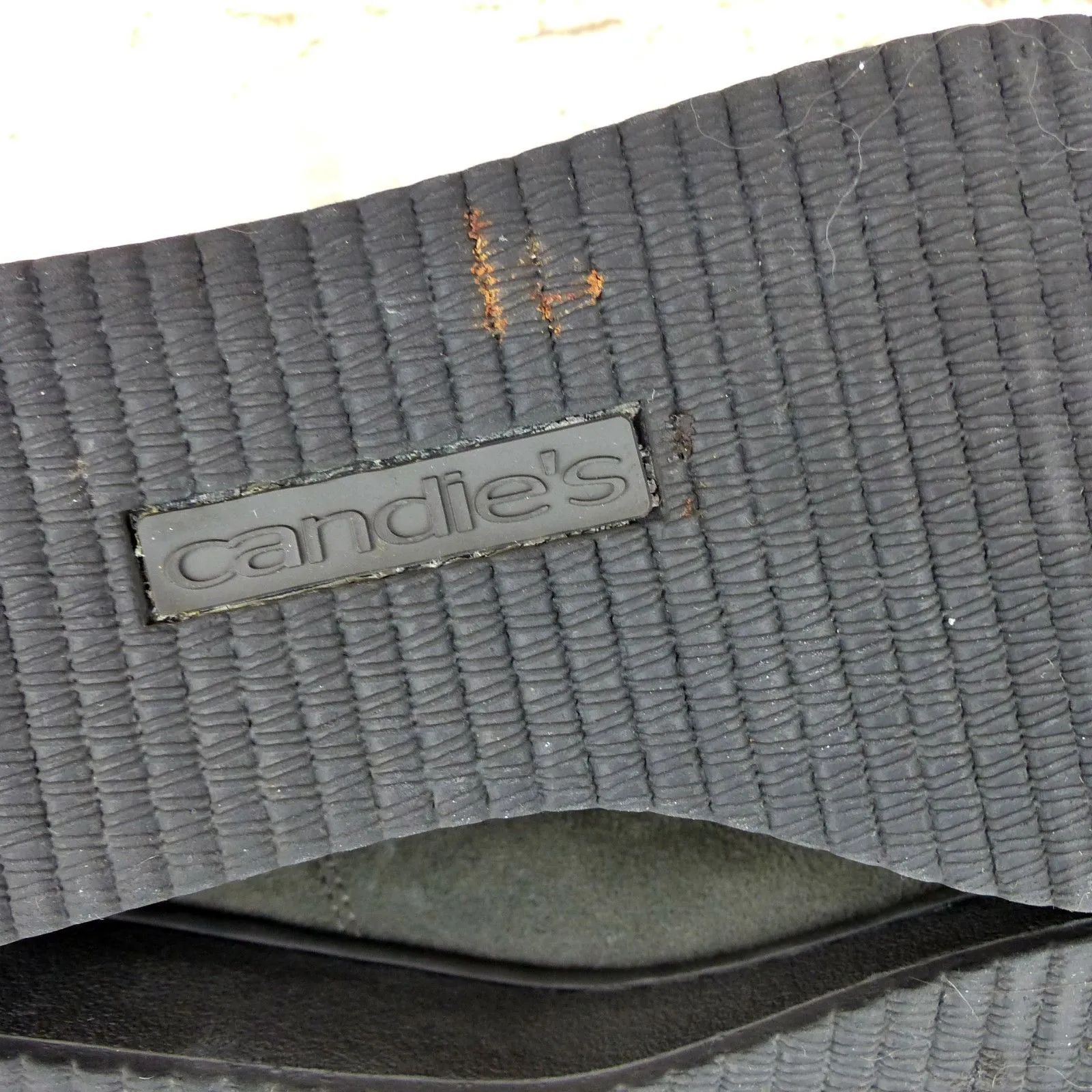 Candies Chukka Boots Women 8 Gray Suede Moc Toe Wallabee Lace Up Casual Y2K VTG - Image 9