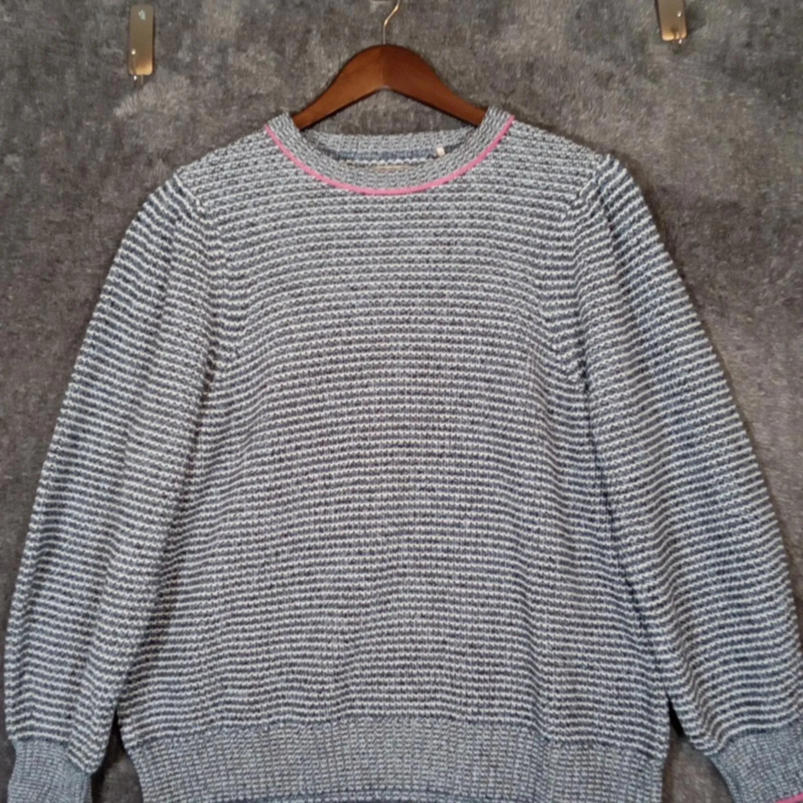 Barbour Bindweed Knit Fisherman Rib Womens Sweater Thick Size 12 - Image 3