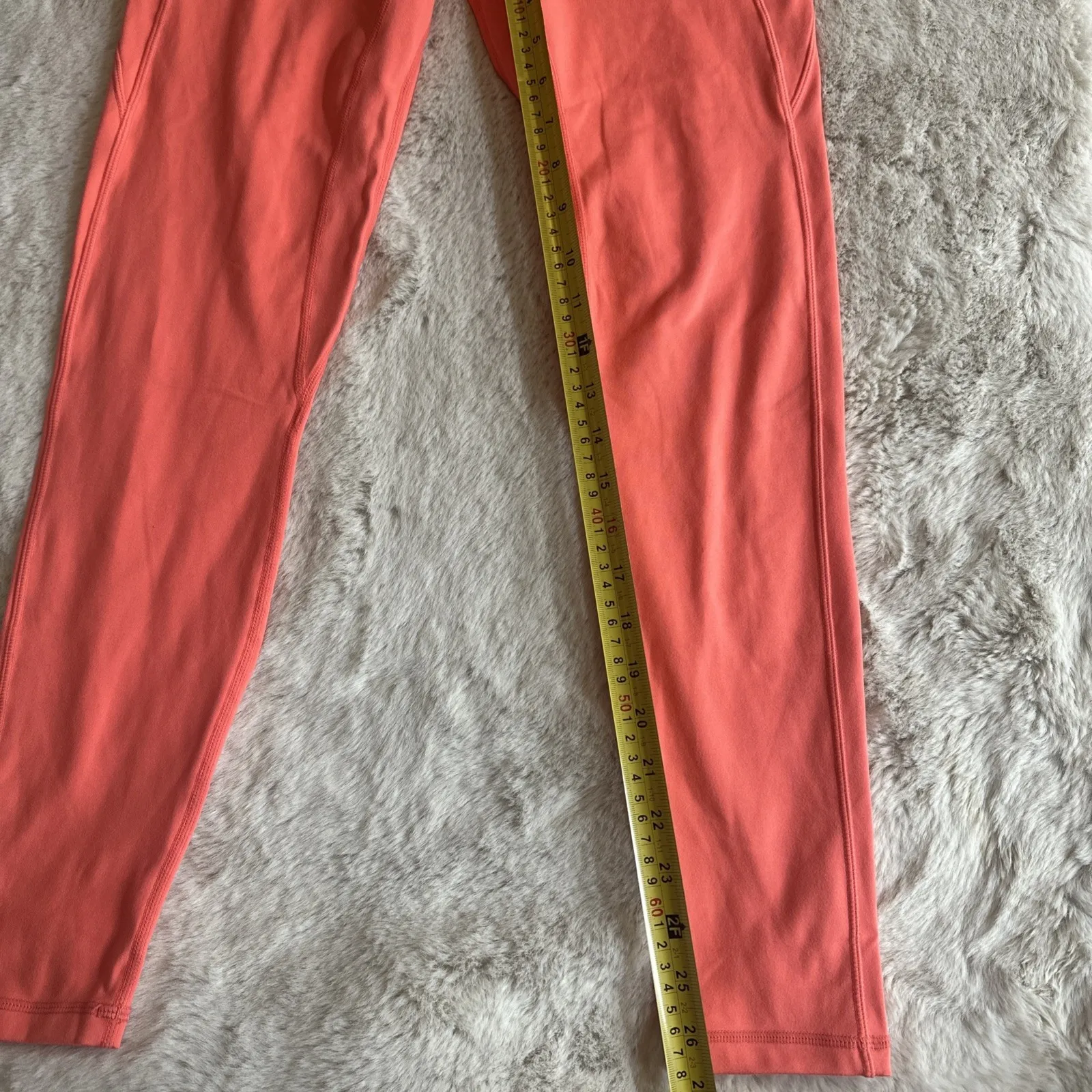 NWTG Senita Athletics Small Orange Capris Workout Fish Net‎ Leggings Size L - Image 3