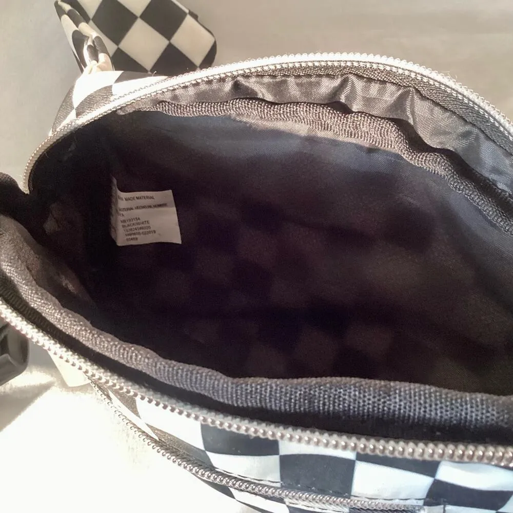 Checkered Fanny Pack Black - Image 6