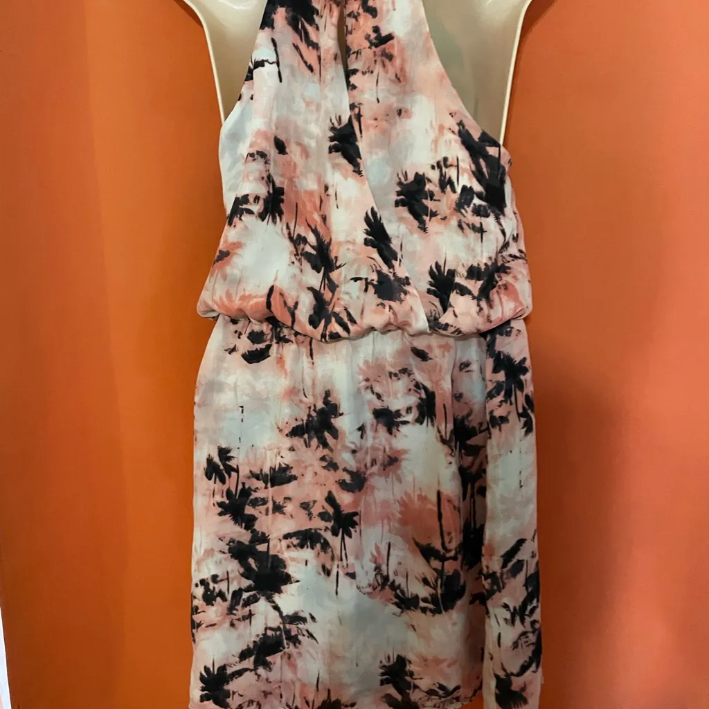 Parker Black and White Halter Sundress - Image 2