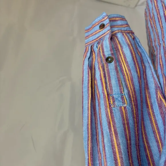 Anthropologie Pilcro Oversized blue‎ stripe button down. XS. - Image 4