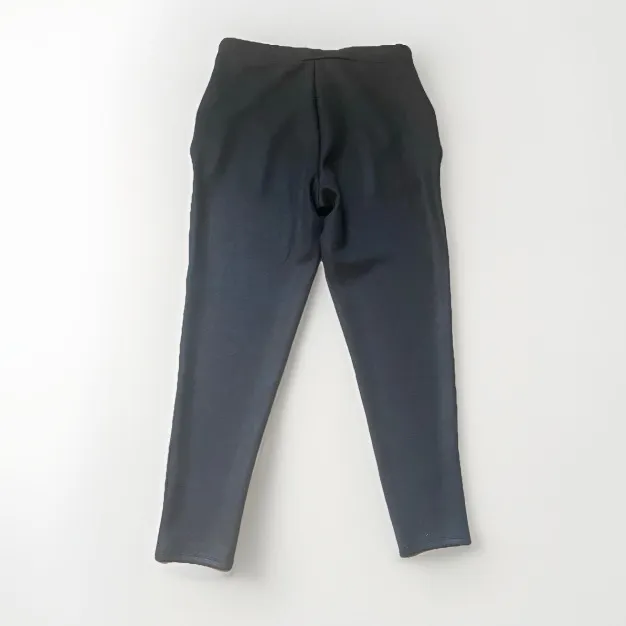 Rachel Zoe Black Jogger Pants Womens M Black Faux Leather Relaxed Fit Drawstring - Image 5