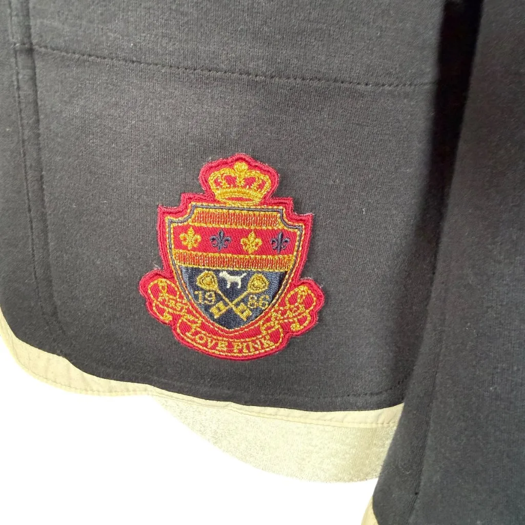 Victoria's Secret Pink vintage black and cream blazer women's size large - Image 6