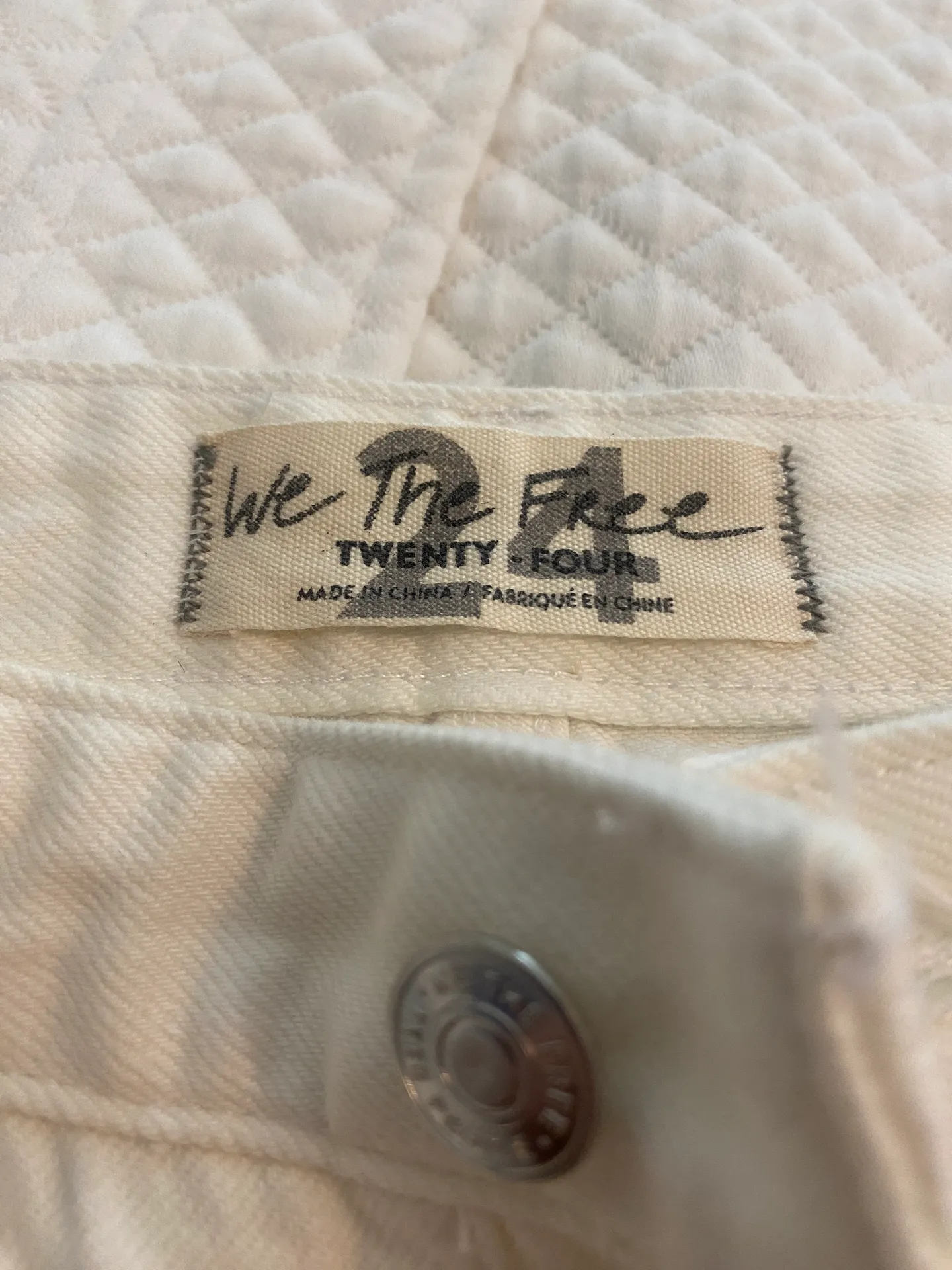 Flare Leg White Jeans - Image 2