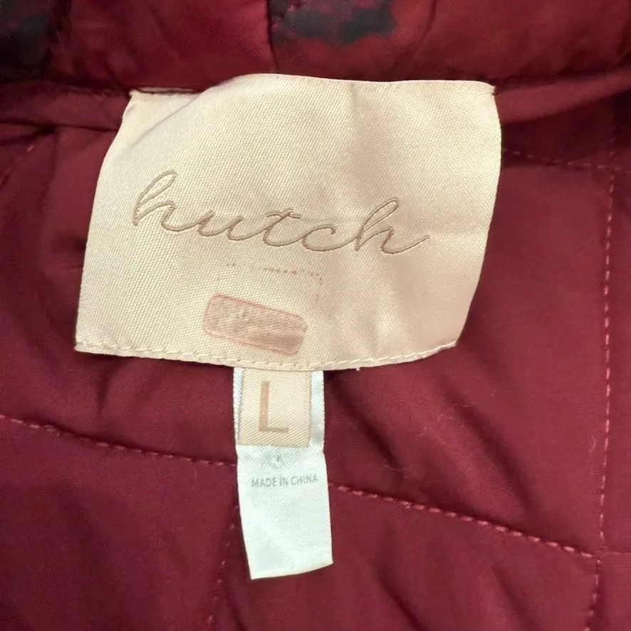 Hutch Mason Floral Short Sleeve Coat in Red Floral, Size L - Image 5