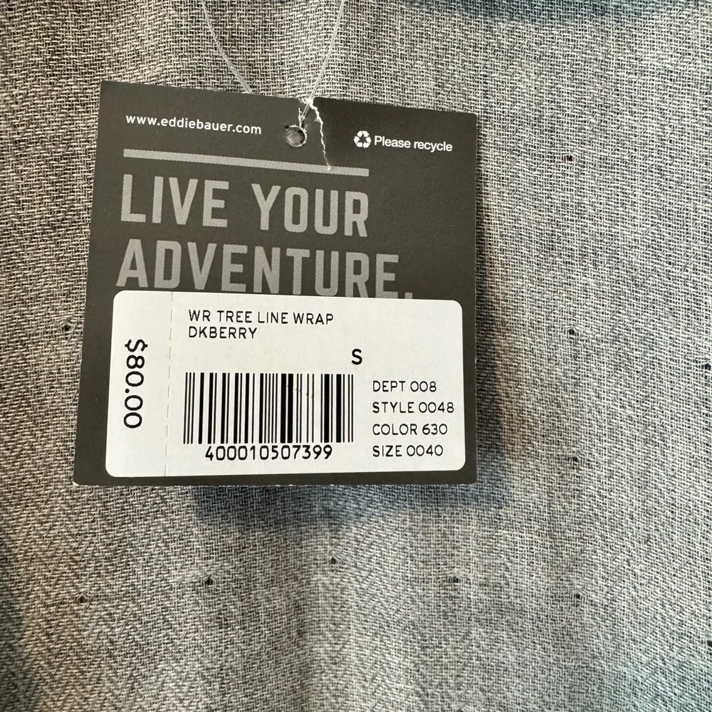 NWT Eddie Bauer Flannel Wrap Cardigan Size Small - Image 8