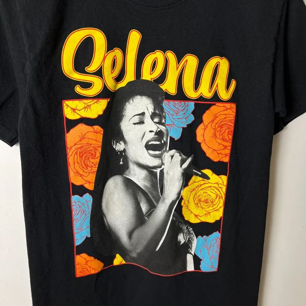 Selena Quintanilla Official Merchandise Black T - Image 7