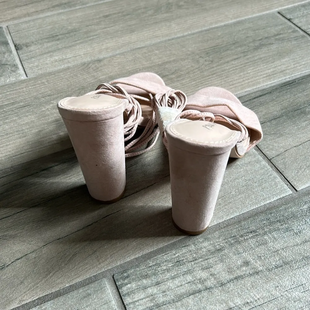 public desire  pink wrap up heels - Image 3