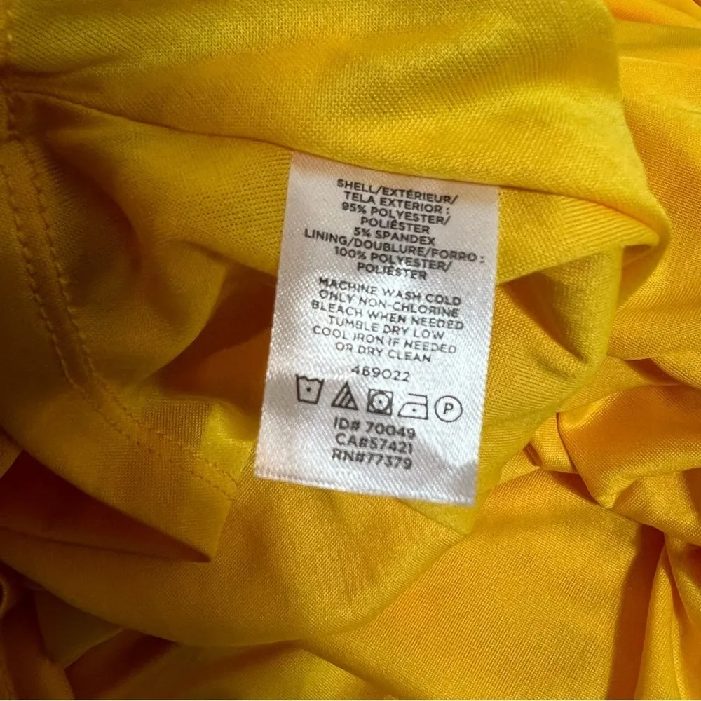 NWT Ann Taylor yellow gold dress Sz M - Image 5