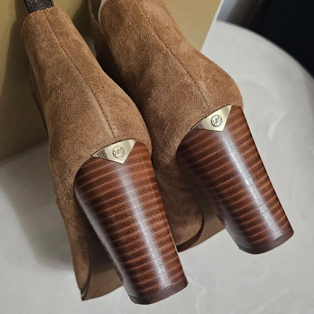 MICHAEL Michael Kors Women’s Lottie Suede Bootie - Size 7 M   CAROB  40FLTHEES - Image 11