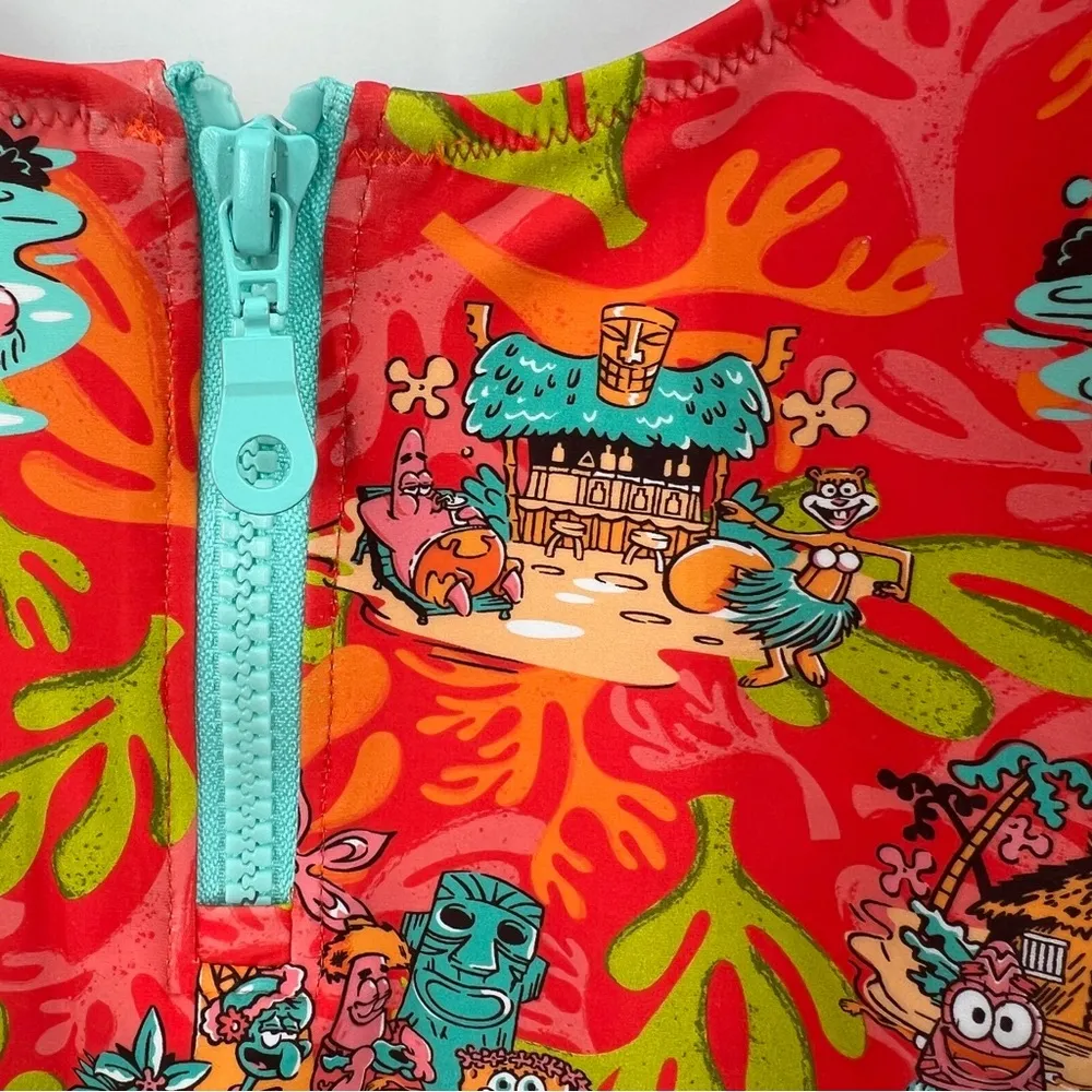 Spongebob x RSVLTS Swimsuit Bathing Suit One Piece Orange Size M - Image 5