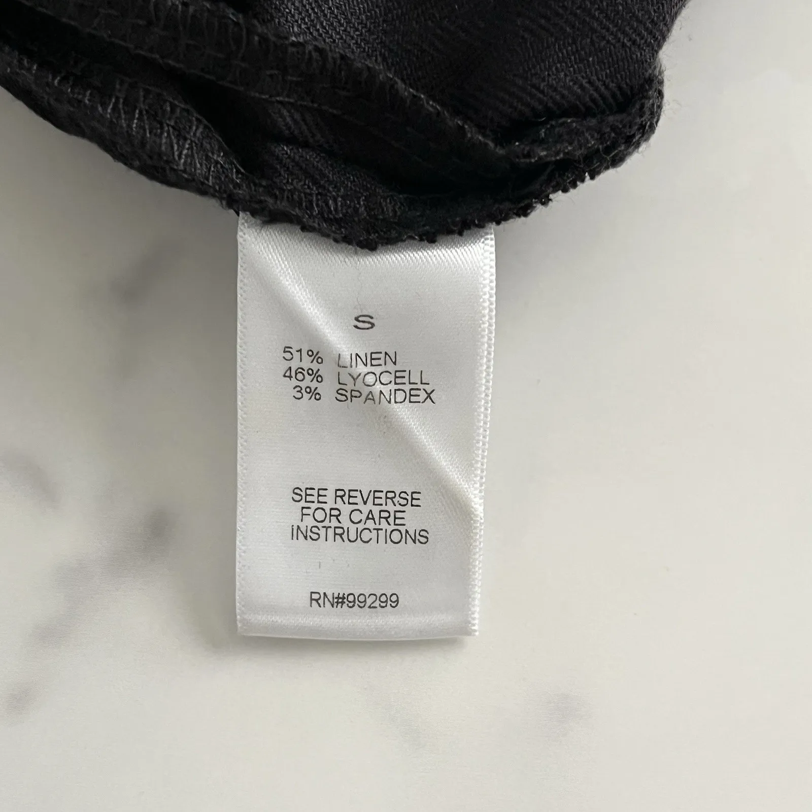 Evereve Brandi Linen Blazer Black Sz Small minimalist casual Chic classic Jacket - Image 6