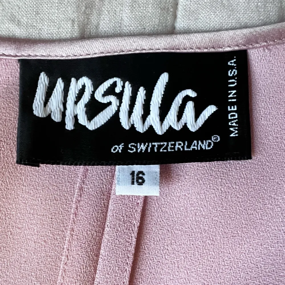 Ursula Of Switzerland Dusty Light Pink Embroidered Midi Dress & Jacket Set - Image 4