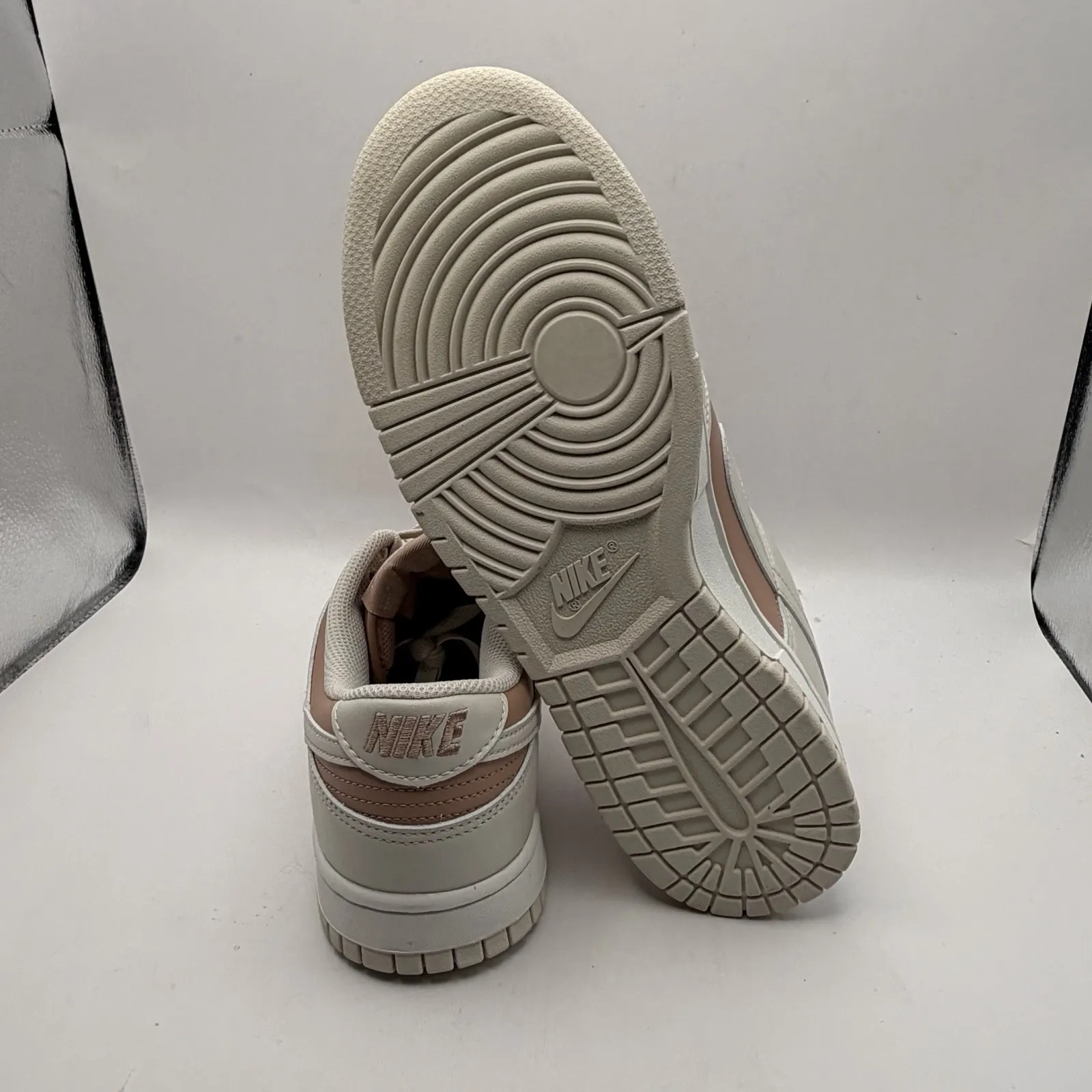 New Womens 9.5 Nike Dunk Low Particle Pink/Lt Orewood Brown Sneaker IM6572-603 - Image 7