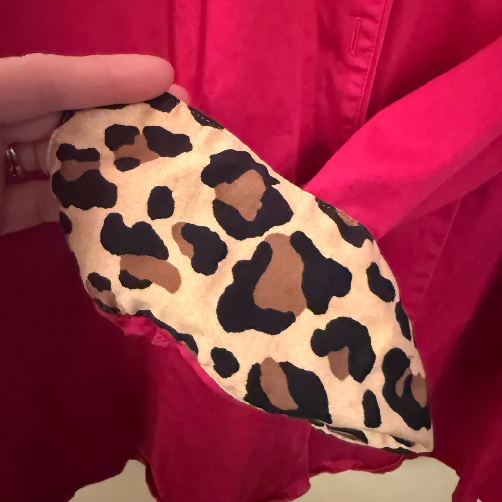 Lane Bryant Fuchsia Button-Down Shirt - Image 4