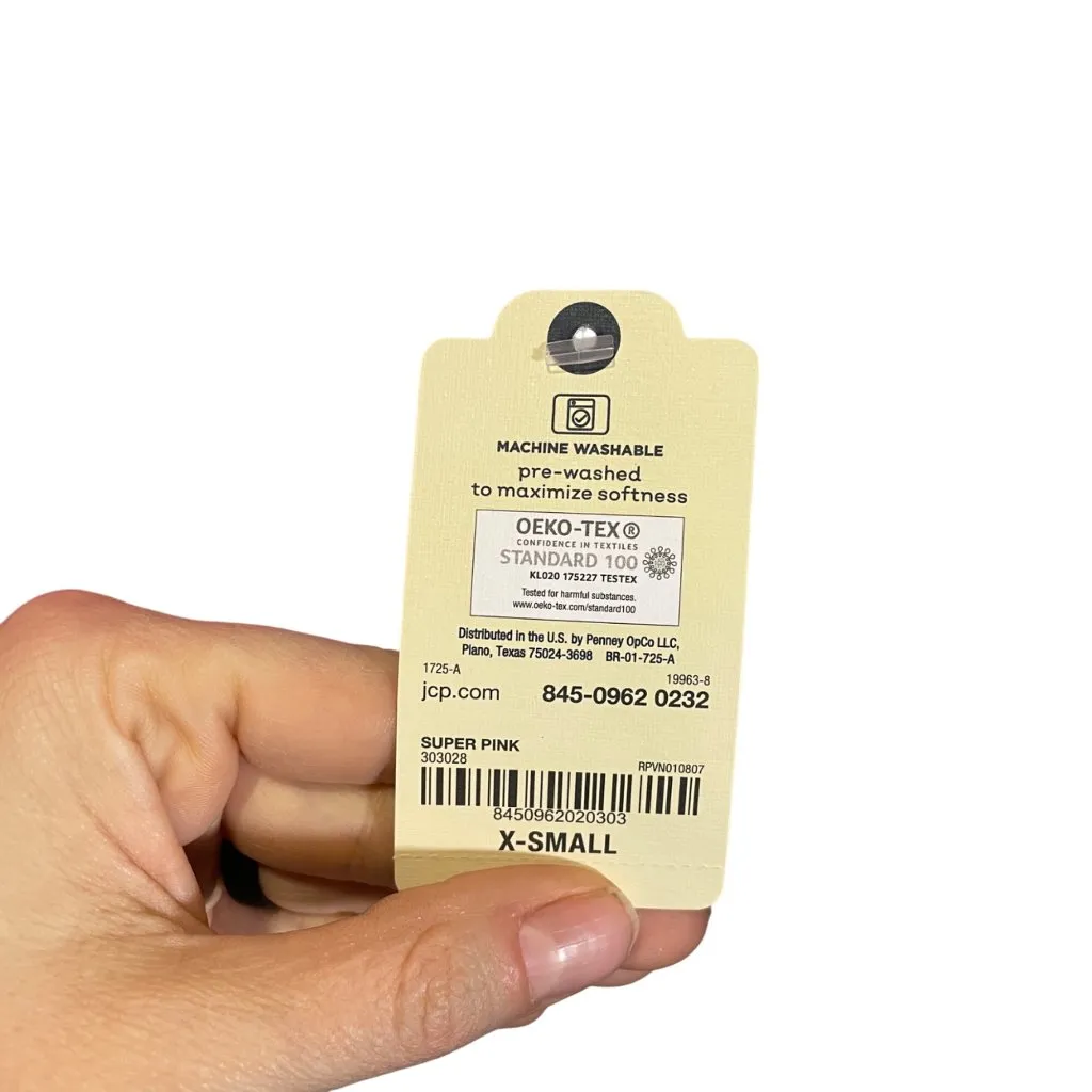 St Johns Bay Essential V-Neck XS Super Pink Cotton Tee Shirt - Image 3