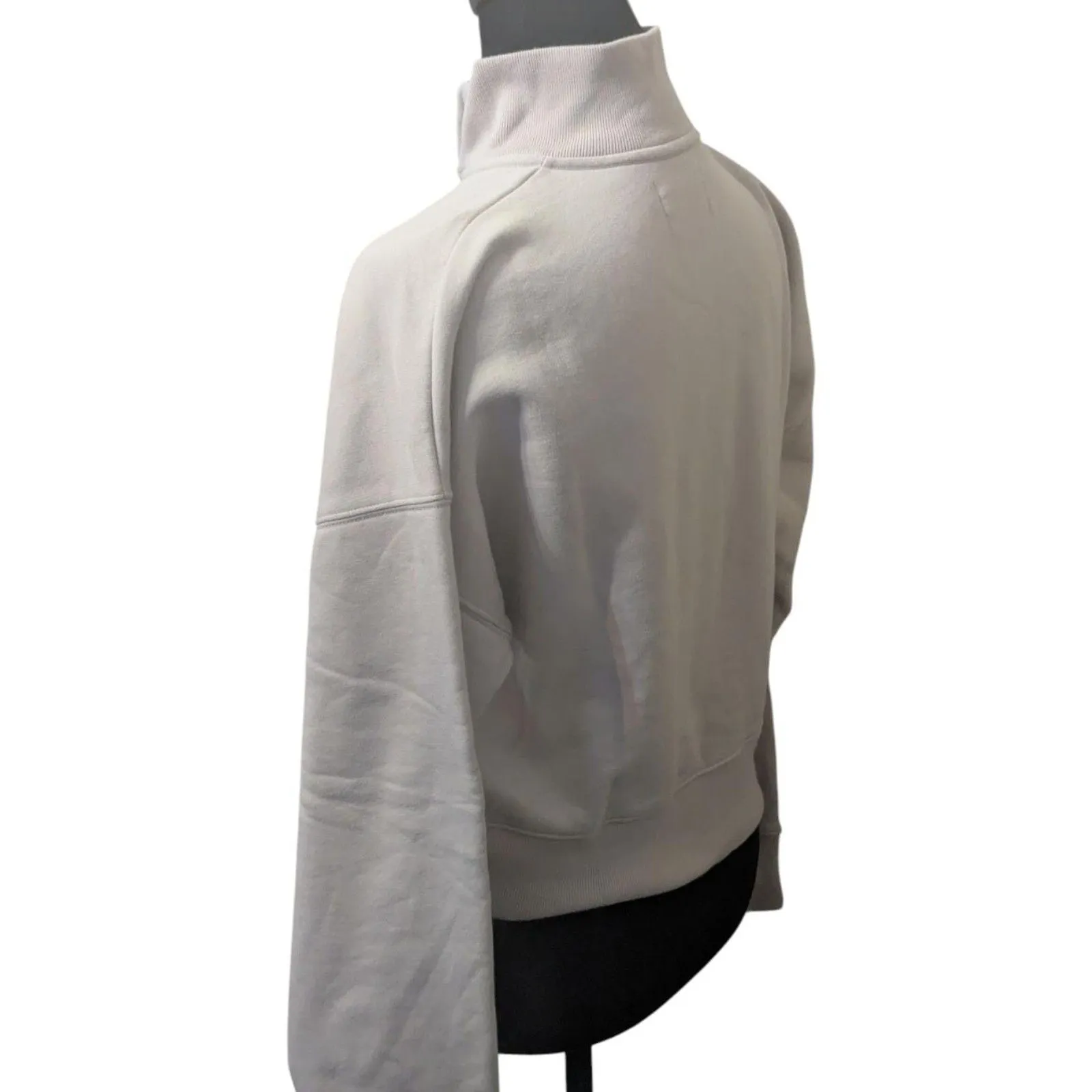 Aritzia Wilfred Free Cropped Half Zip Sweatshirt S Essential Lounge - Image 3