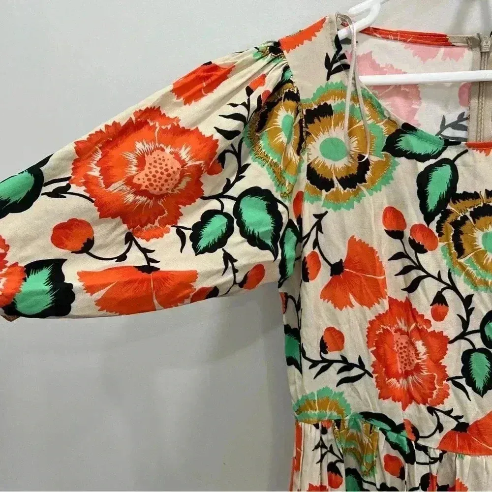 Closet London floral tropical dress Size 8 Orange - Image 4