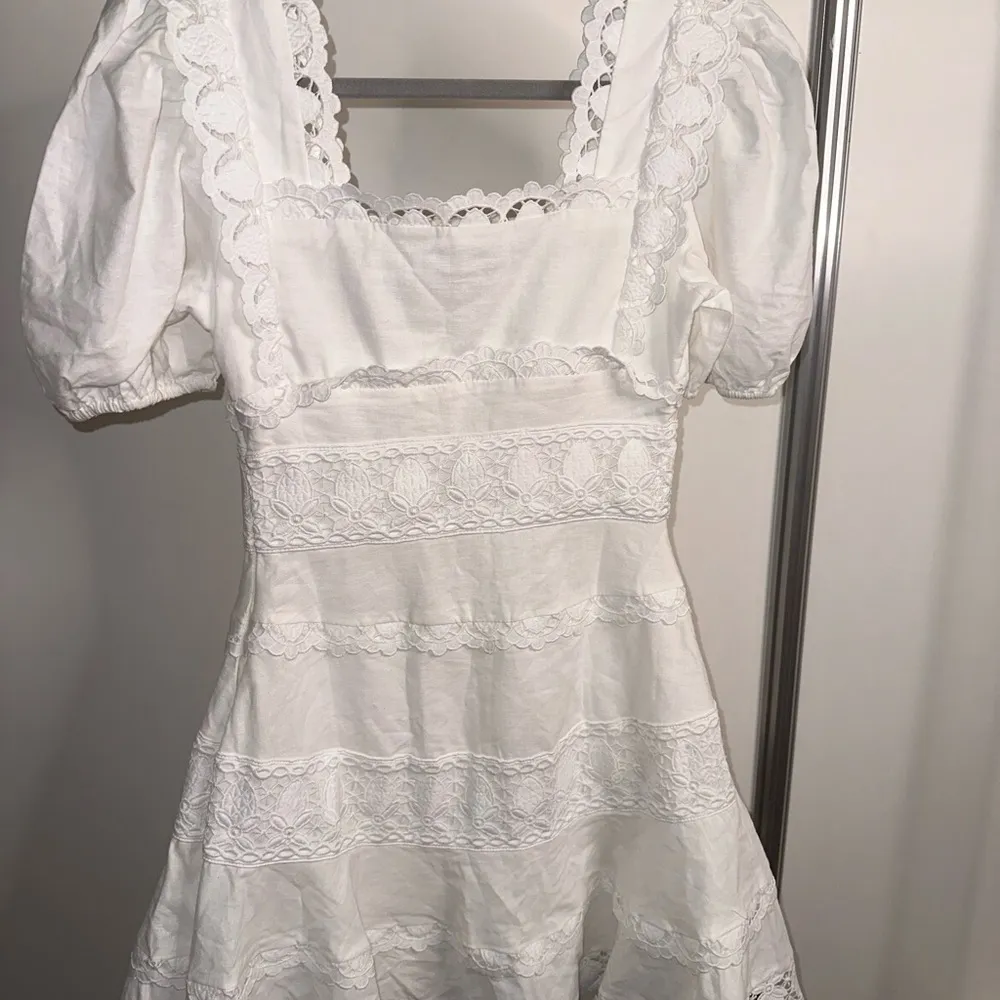 Endless Rose Lace Puff Sleeve Minidress Size XS - Image 4