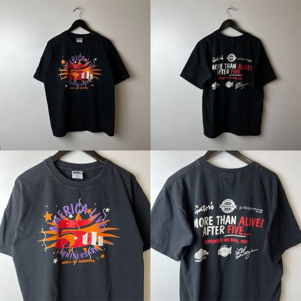 1997 Vintage 90s Mall of America T Shirt Black Large L Celebration Graphic Tee - Image 12