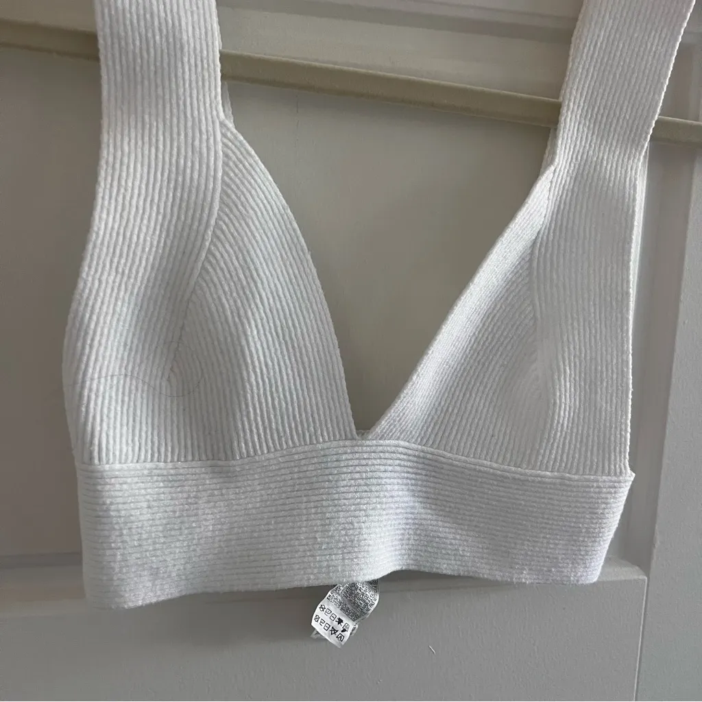 Forever 21 Ivory Ribbed Knit Top - Image 2