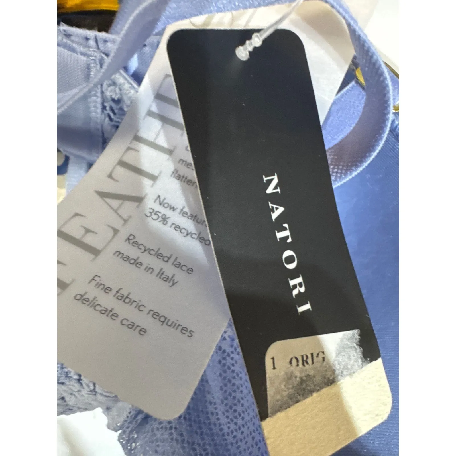 Brand New Natori Women's Size 32D Feathers Bluebell Plunge Bra - Image 3