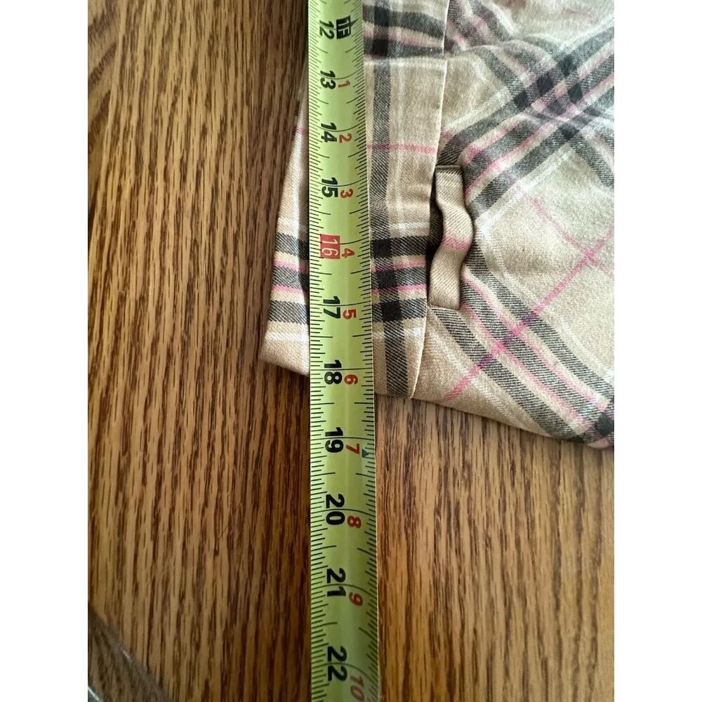 Lands End Size 16 Nova Print Skirt A-Line Wool Plaid Lined Academia Pockets - Image 6