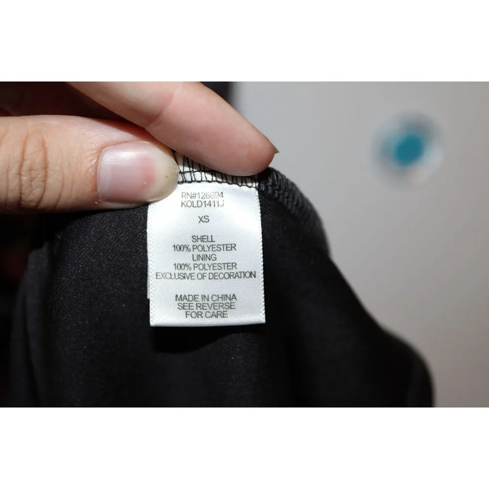 NWOT Live To Be Spoiled Black Pink Green Floral Long Sleeve Mini Dress Size XS - Image 4