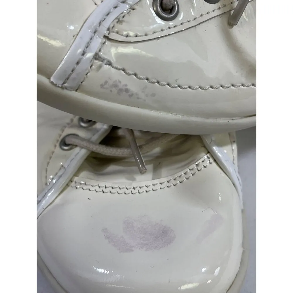 Pataugas Womens White Casual Sneakers Size 41 or 9 SKU 6523 - Image 8