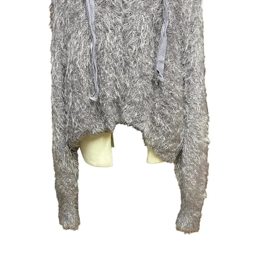 Free People Light As A Feather Hoodie Gray Eyelash‎ Hoodie Sweater Size XS - Image 7