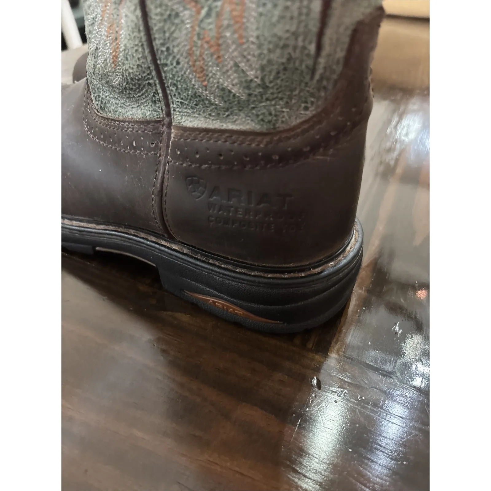 Ariat Tracey H20 Composite Toe Women's Size 9.5 Waterproof Boots Ranch Cowgirl - Image 2