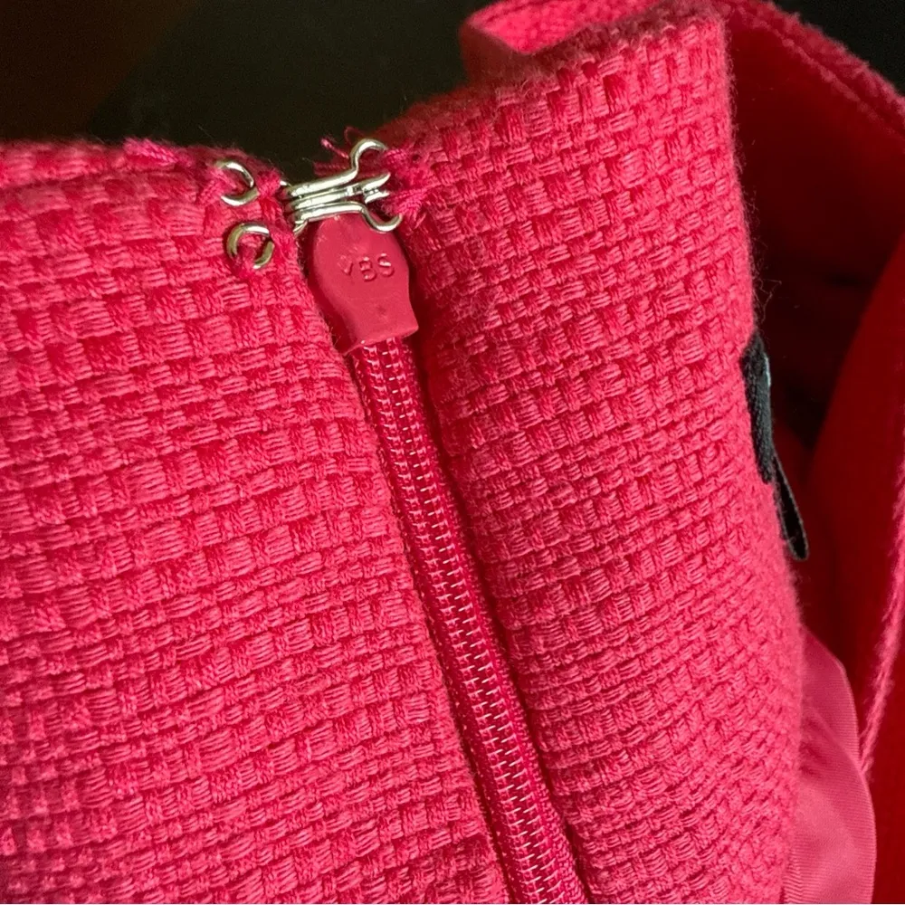 East Fifth JCP Mini Skirt Hot Pink Lined Textured Zippers NWT Size 16P - Image 9