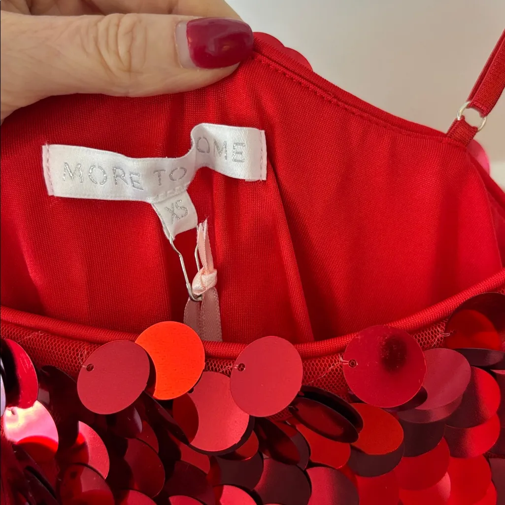 MORE TO COME x Emma Rose Yarina Mini Dress MORE TO COME Red Size XS - Image 7