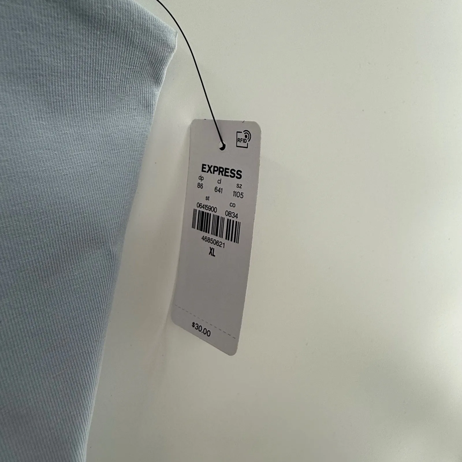 Express Body Contour Crop Cami XL Light Blue Compression Top New Adjustable - Image 3