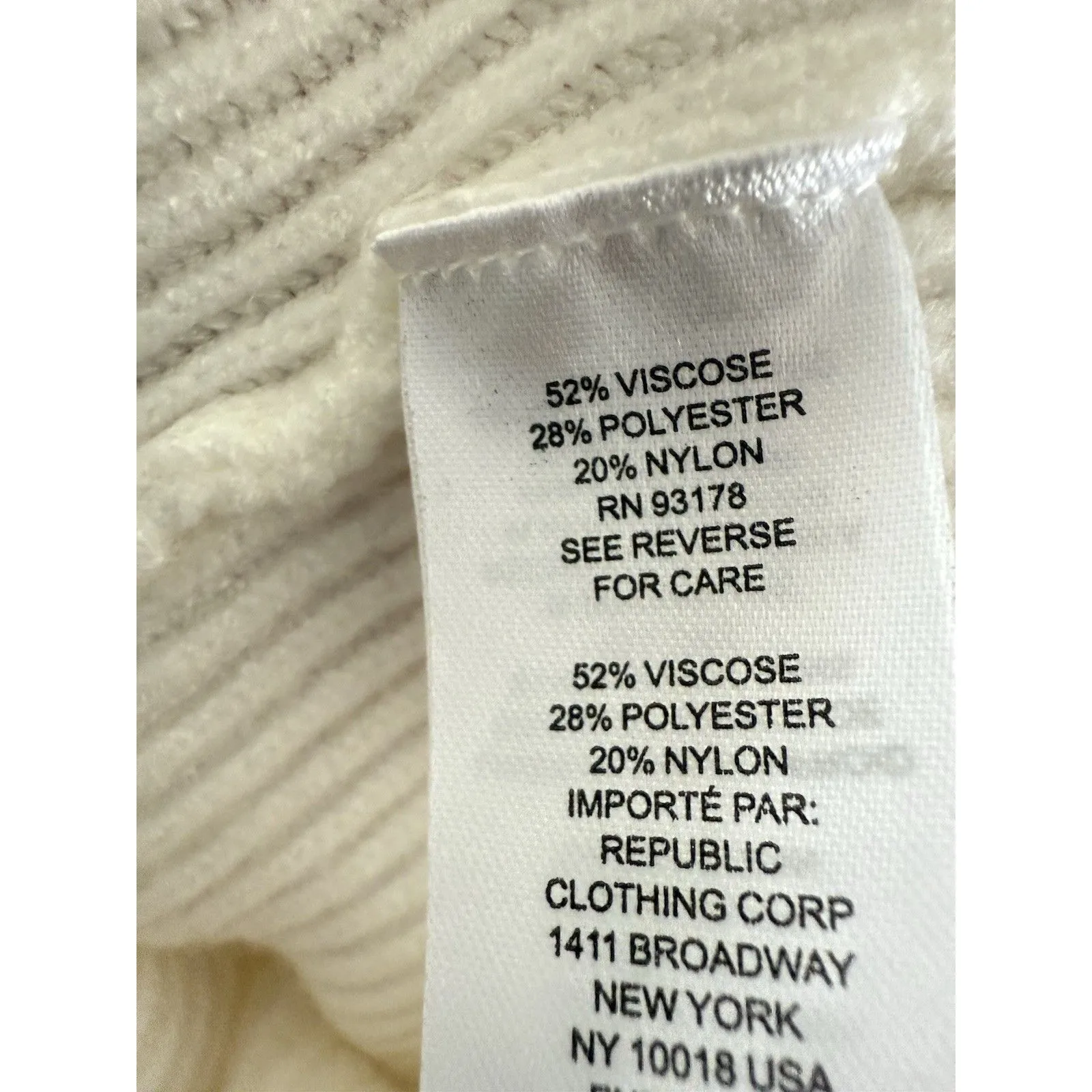 Tahari Sweater Women's Small Cream Viscose Pullover Stretch NWT - Image 5