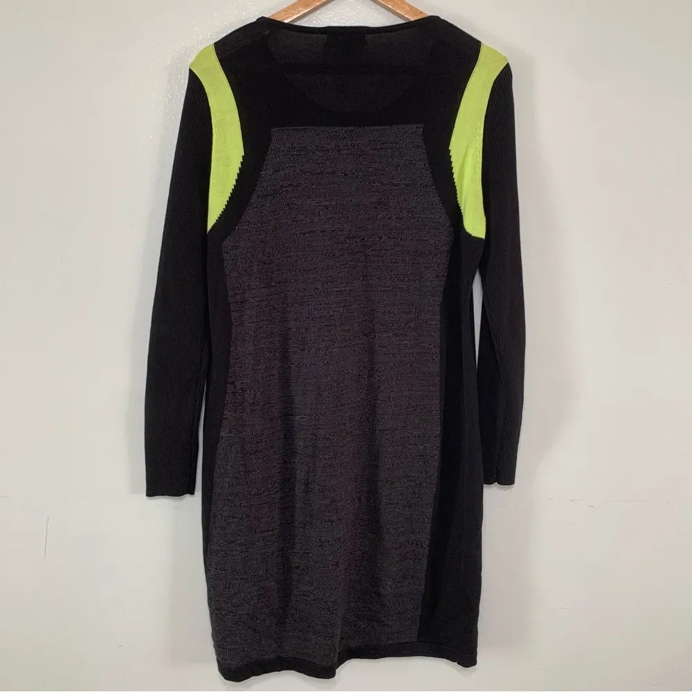 Collectibles By Parkhurst Lon Sleeve Cotton Sweater Dress Size L Black Size L - Image 5