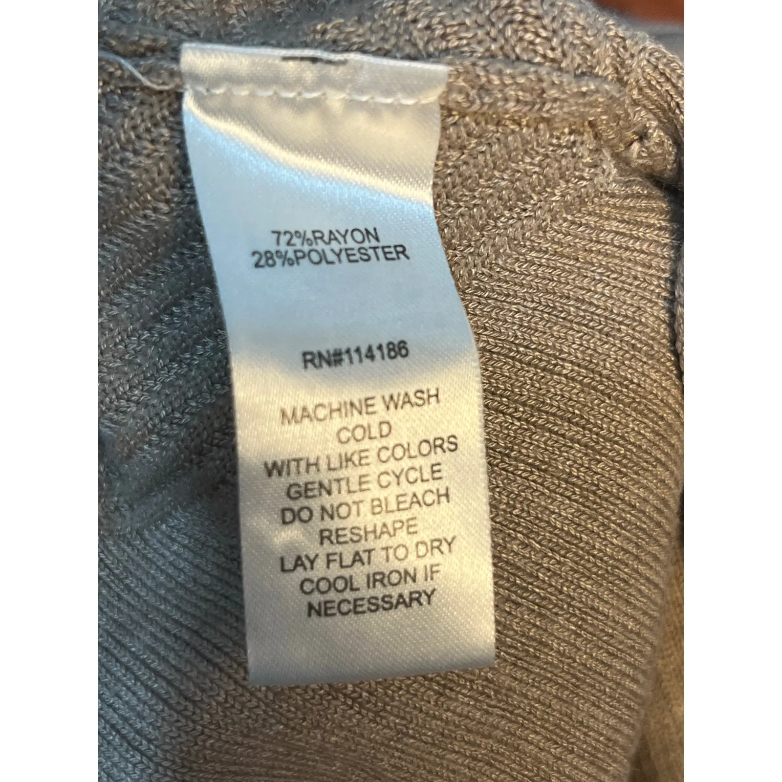 89th & Madison Cardigan Sweater Large Brown Black Trim Preppy Granola Girl - Image 7