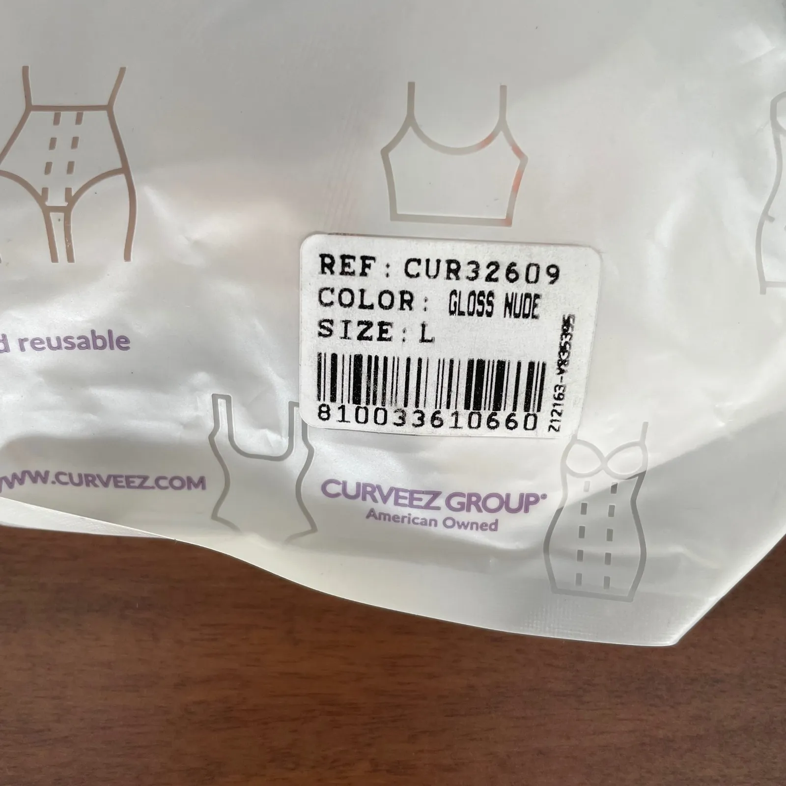 CURVEEZ Comfort Evolution Hi Waist Thigh Slimmer Gloss Nude Size L Tan Size L - Image 4