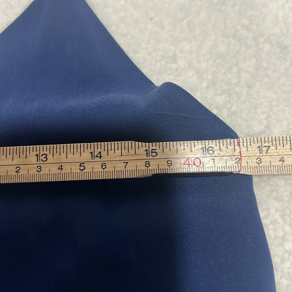 Alice + Olivia Navy Blue Sierra Silky  Y- Back Racerback Dress Size Small - Image 8