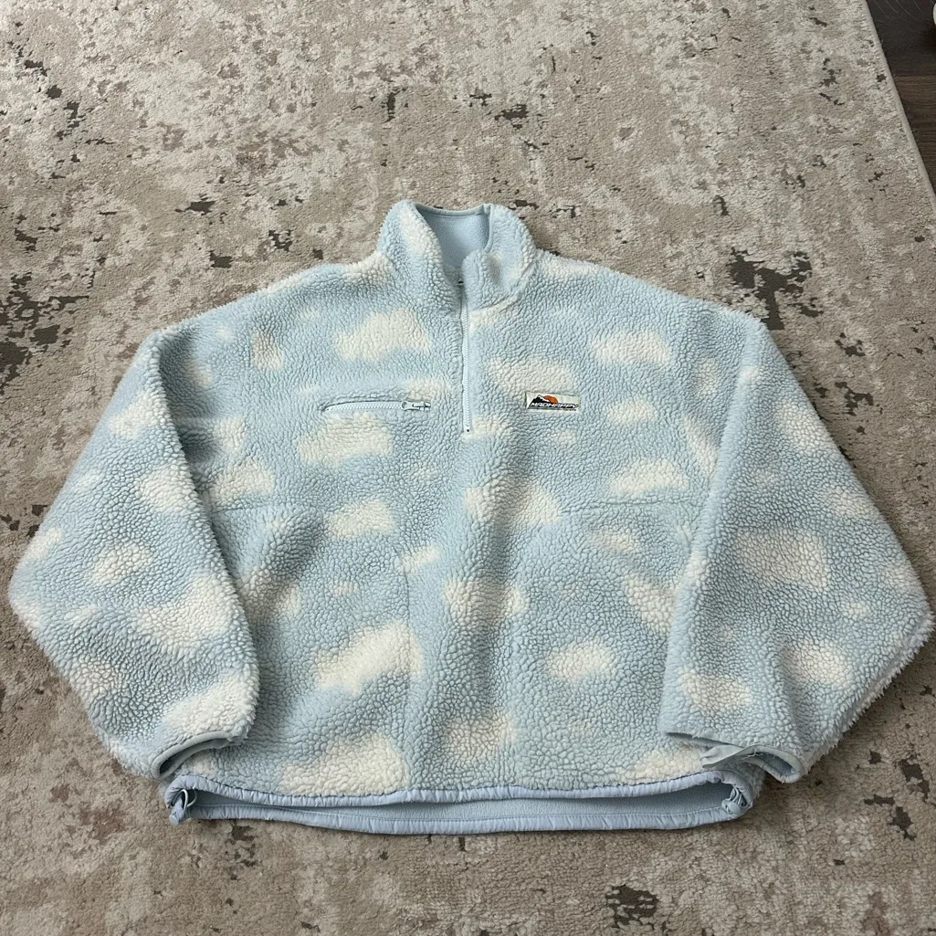 Madhappy Cloud Fleece Quarter Zip Sherpa Pullover Size Large - Image 2
