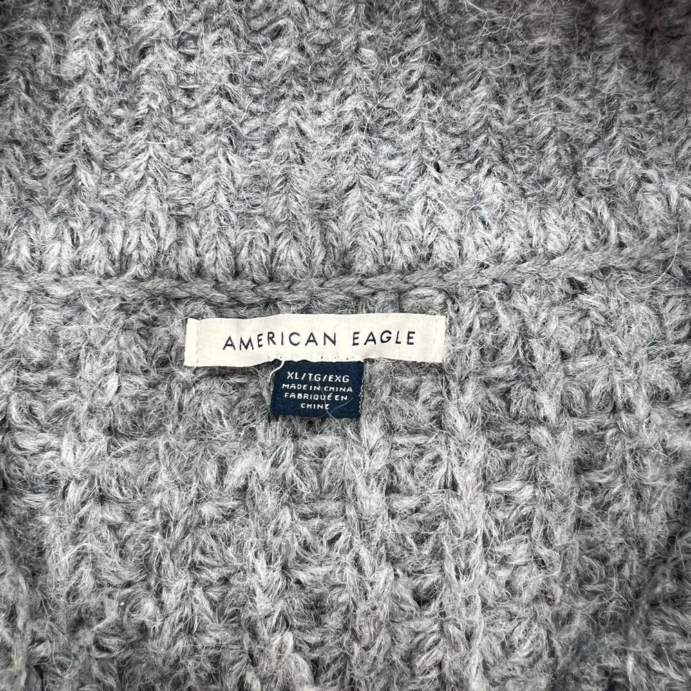 AE Long-Sleeve Mock Neck Mini Sweater Dress XL - Image 10