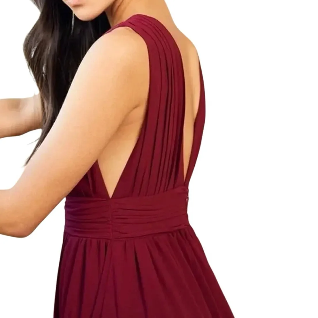 Lulus Heavenly Hues Burgundy Sleeveless Maxi Dress, Size Small, New with Tags - Image 7