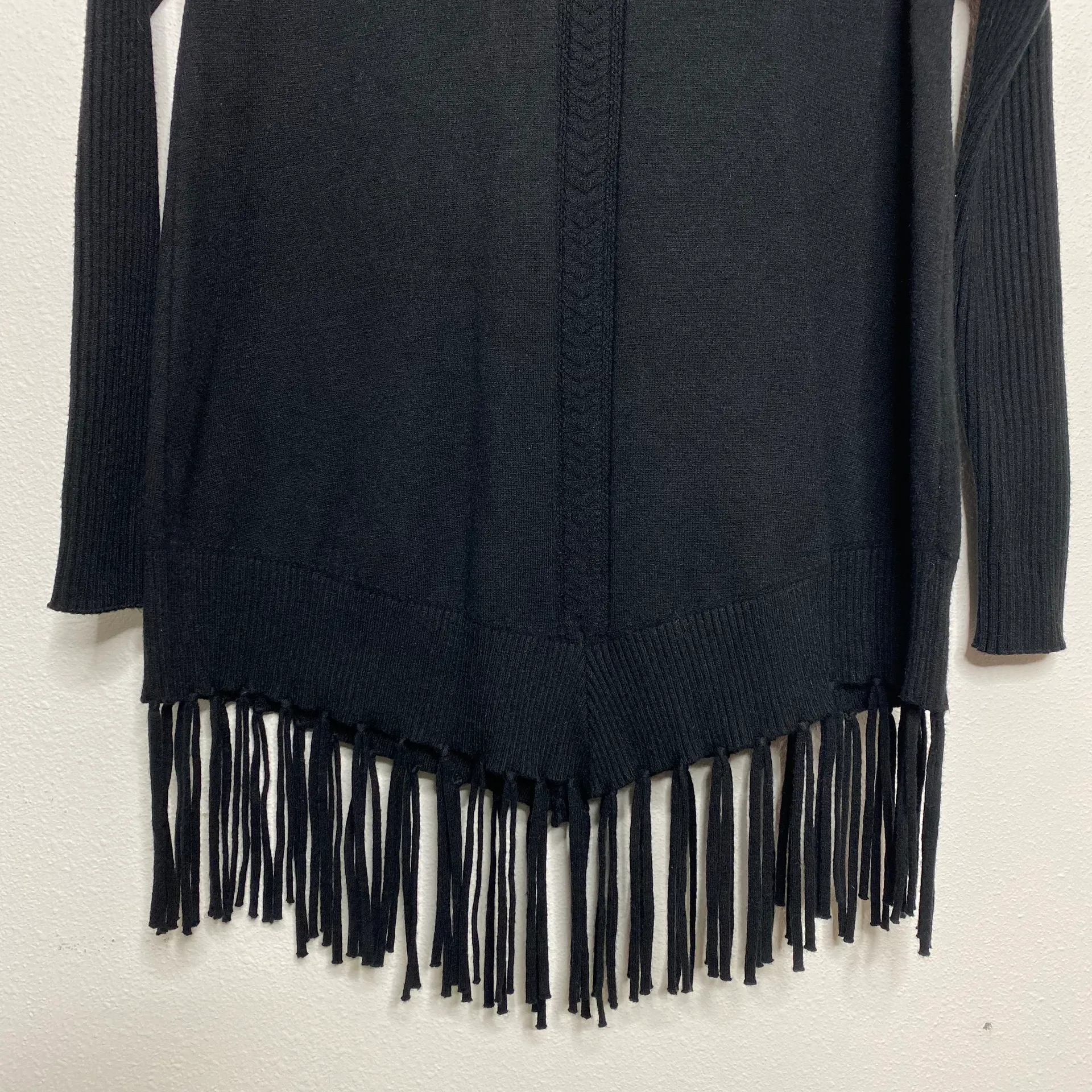 Black Fringe Sweater - Image 3