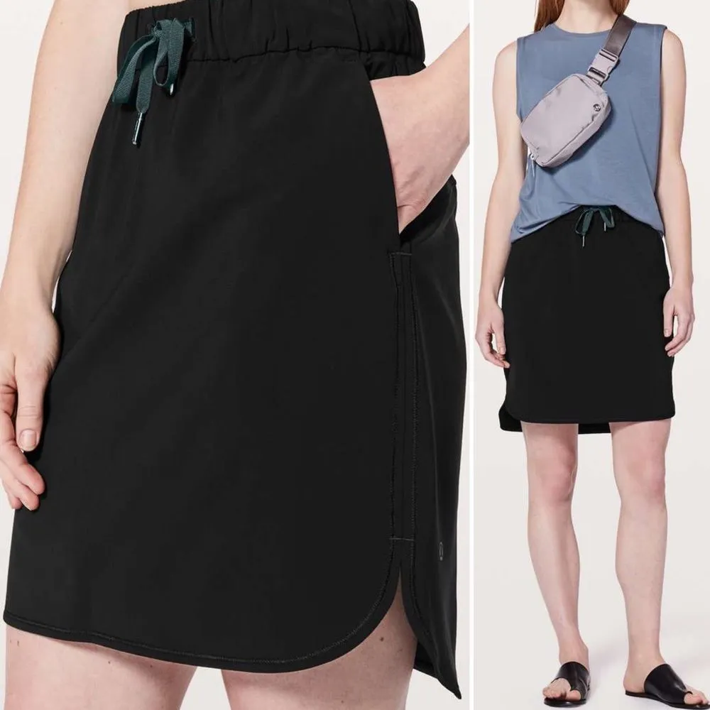 Lululemon On The Fly Skirt Black Travel Quick Dry Mini Skirt Women’s Size 4 | XS - Image 13
