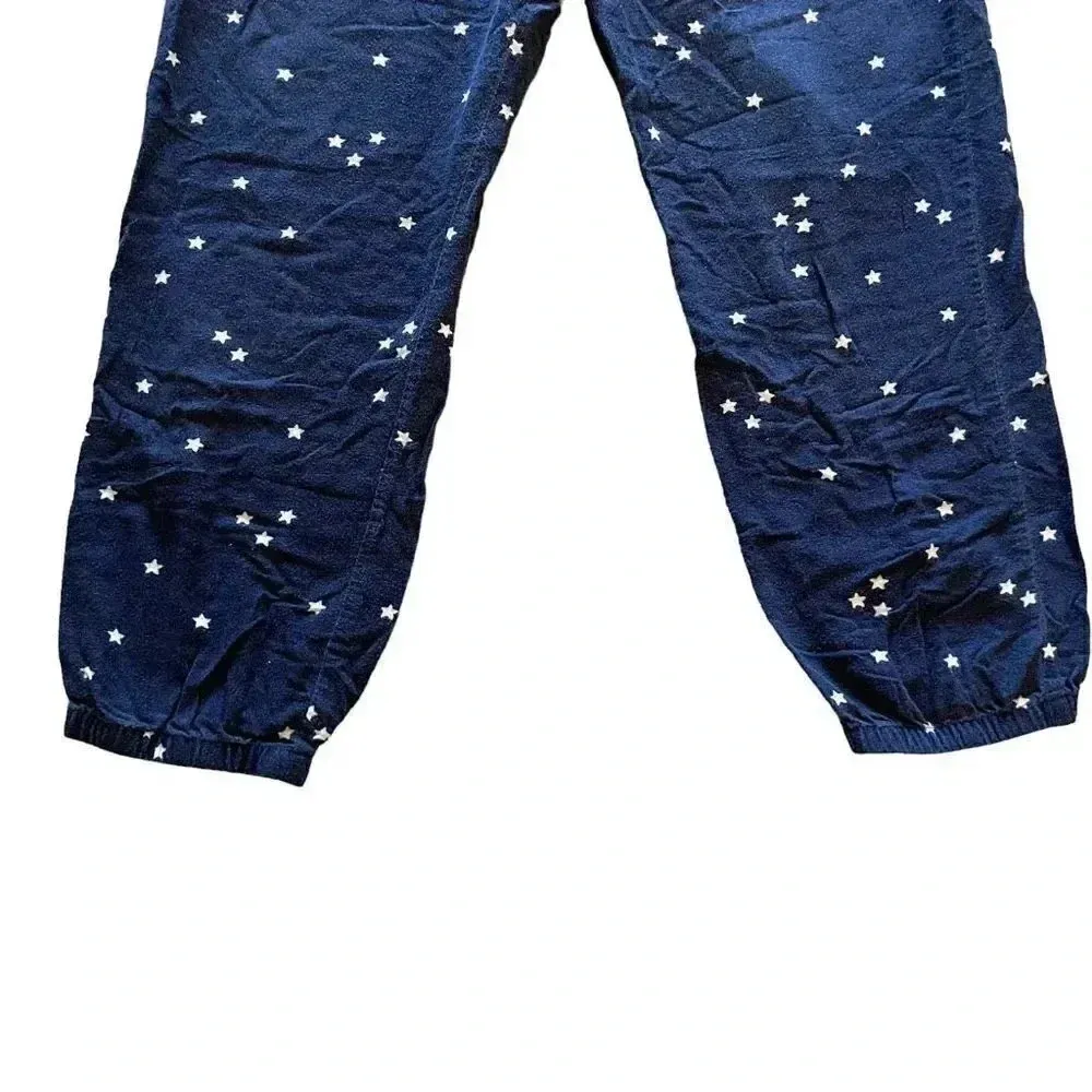 Gap “Love” Navy White Stars Ankle Pajama’ Bottom Elastic Cuffs  SZ L  #1385 - Image 3
