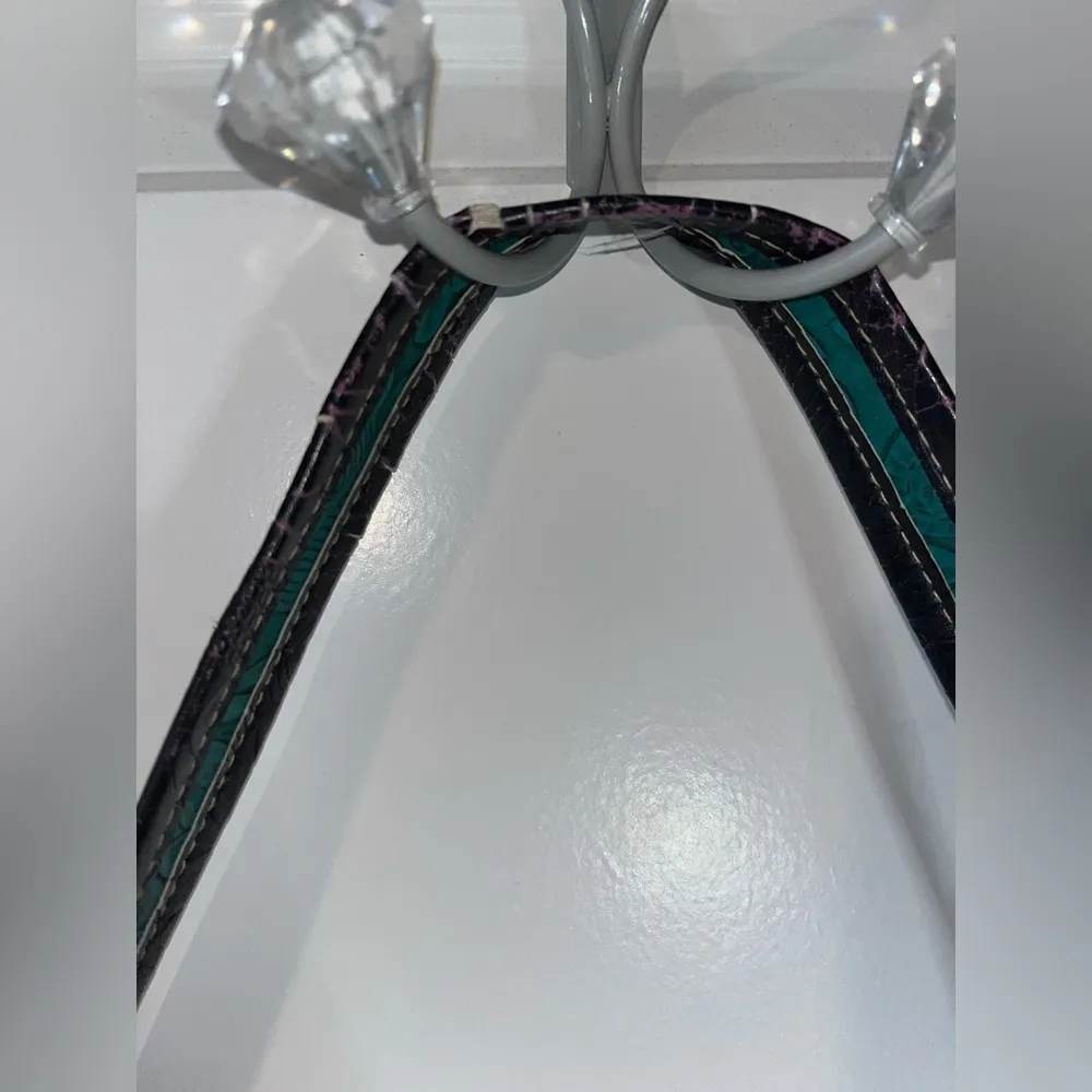 Tooled Leather Laser Cut Purse Feather Country Western Handbag Shoulder Bag - Image 16