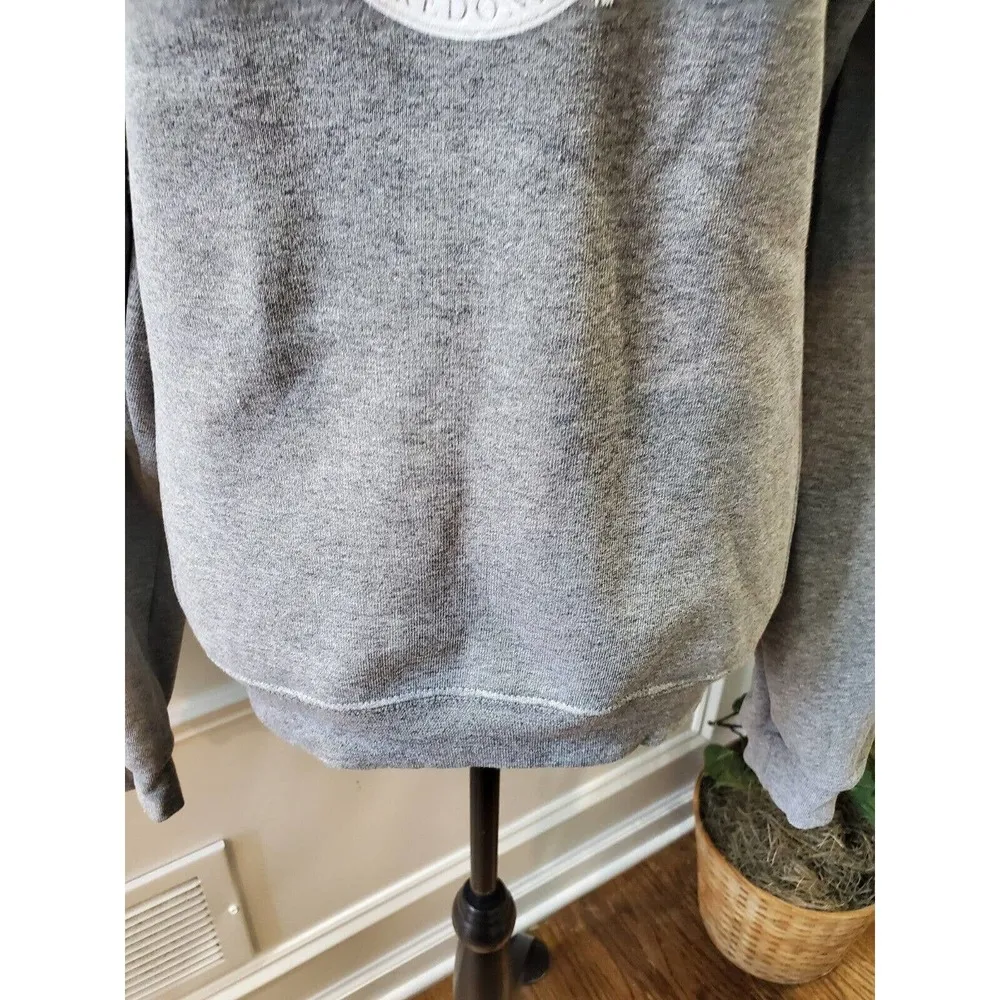 Russell Athletic Russell Women's Solid Gray Polyester Long Sleeve Round Neck Pullover Sweater S - Image 3